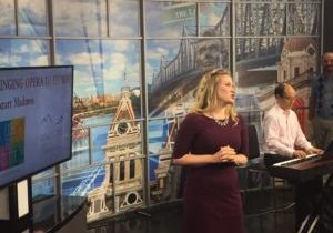 Cosi Fan Tutte cast members perform arias on the local news